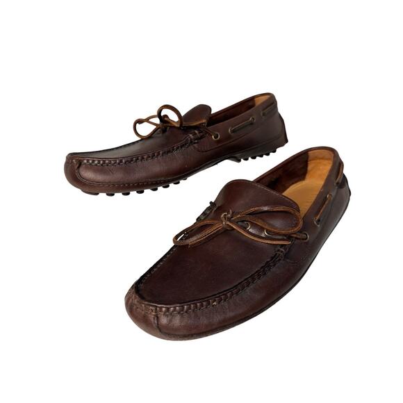 Cole Haan Grant Canoe Camp Moc Mens Sz 8 M Slip On Loafer Moro Brown Leather EUC - Picture 9 of 16